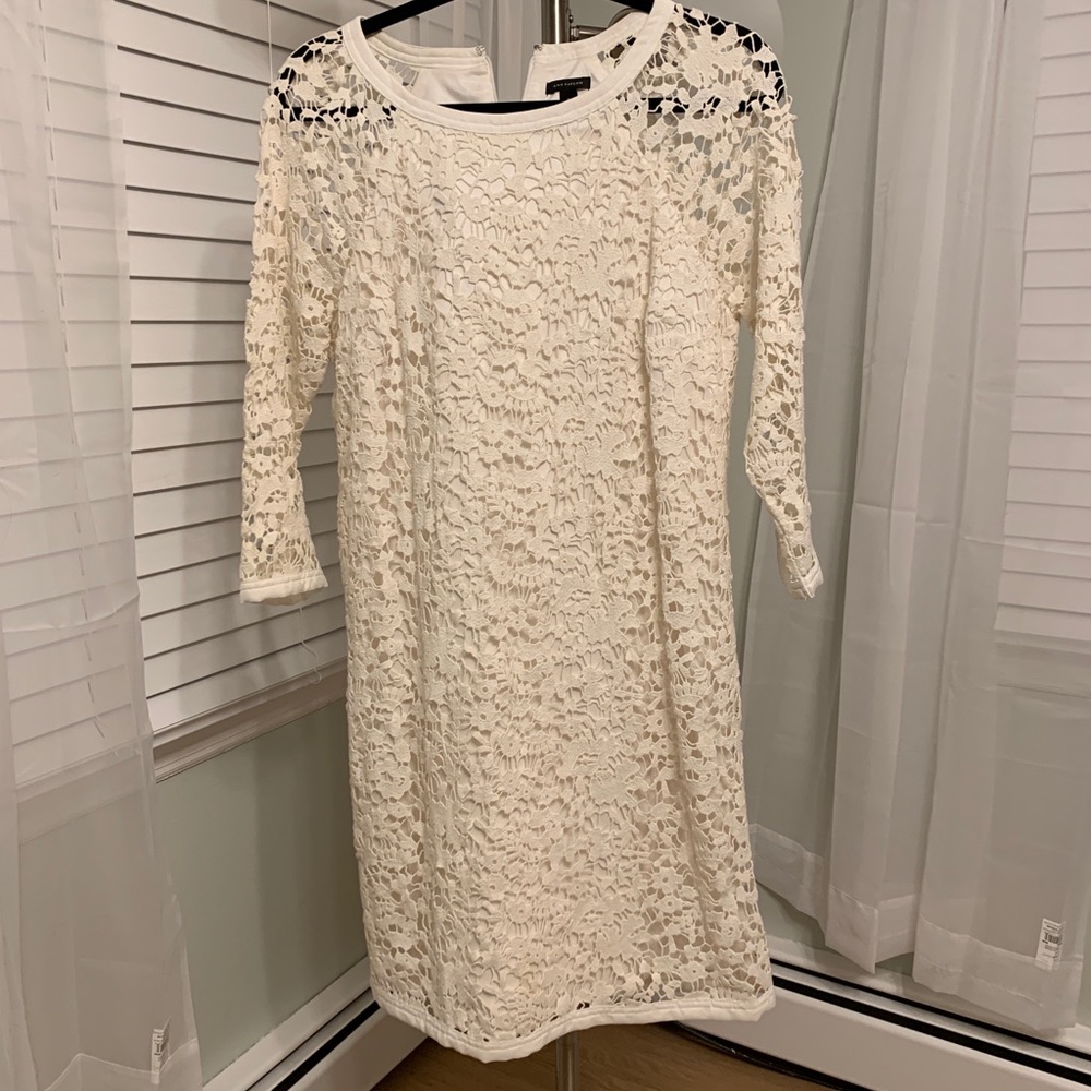 Ann Taylor White Lace Dress